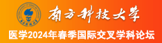 肏我小骚逼视频南方科技大学医学2024年春季国际交叉学科论坛